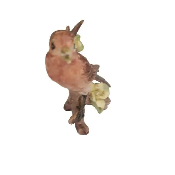 3 Schwabe Bird Figurines Multicolor  Handpainted Cardinal Wren Parakeet Signed - Picture 16 of 16